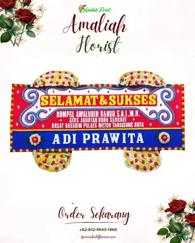 Karangan Bunga Ucapan Selamat di Sindangkasih